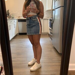 ZARA denim mini skirt